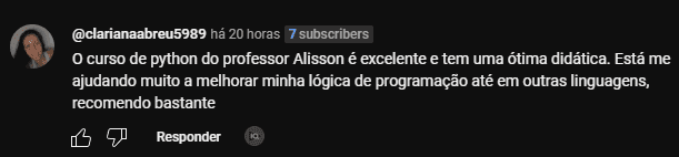 Depoimento Clariane